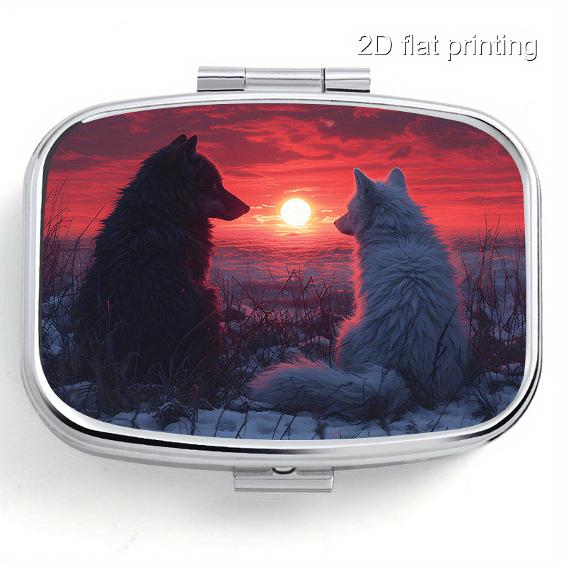 Wolf Jewelry & Watches Tampa Reviews - Single pack, flat wolf-pattern portable pill