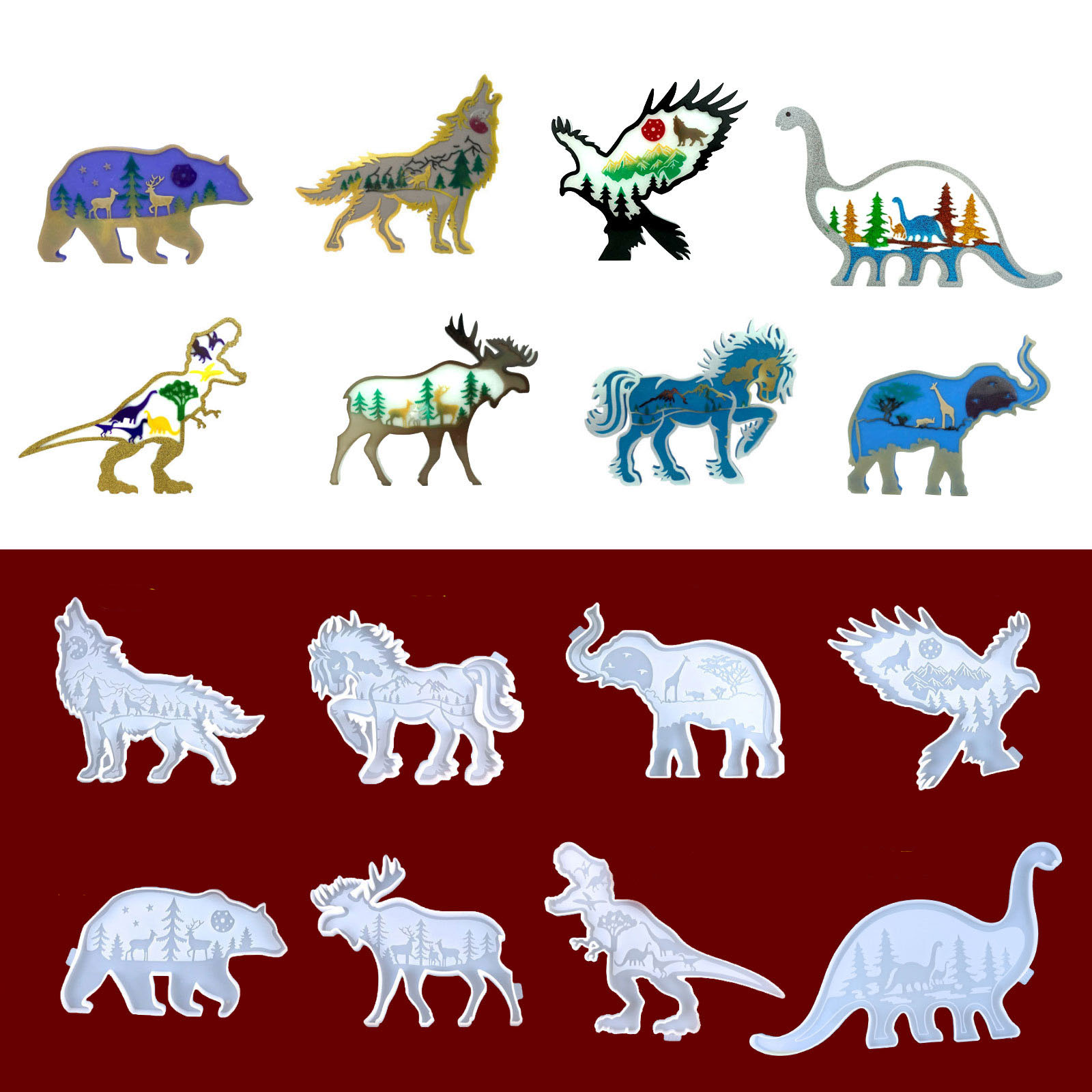 Wolf Jewelry & Watches Tampa Reviews - Wolf Horse Shaped Epoxy Resin Mold