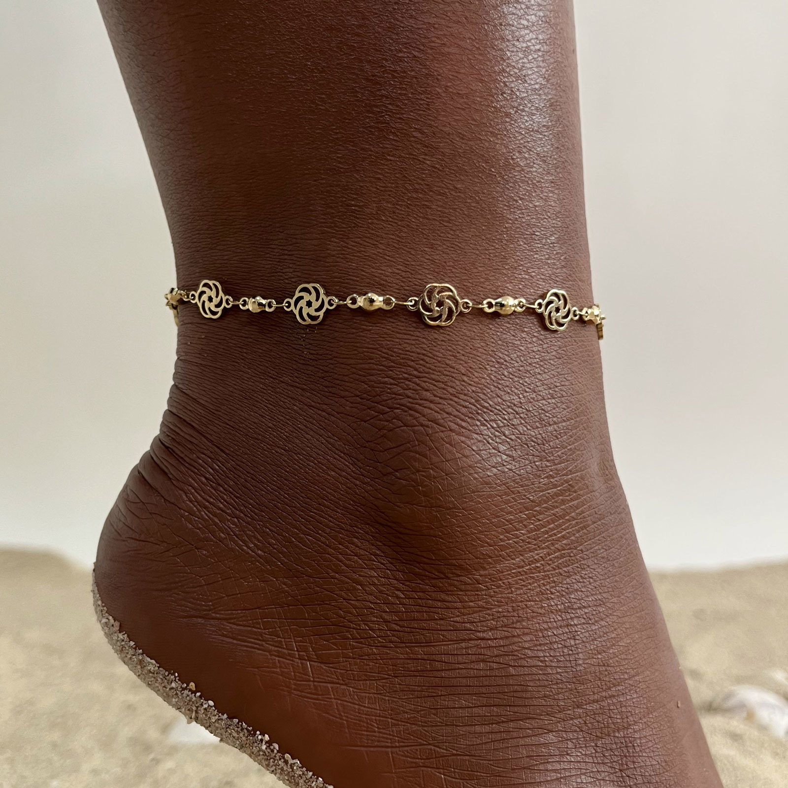 Jc Jewelry & Watches - Women's Chic Hollow Rose Artless Anklets