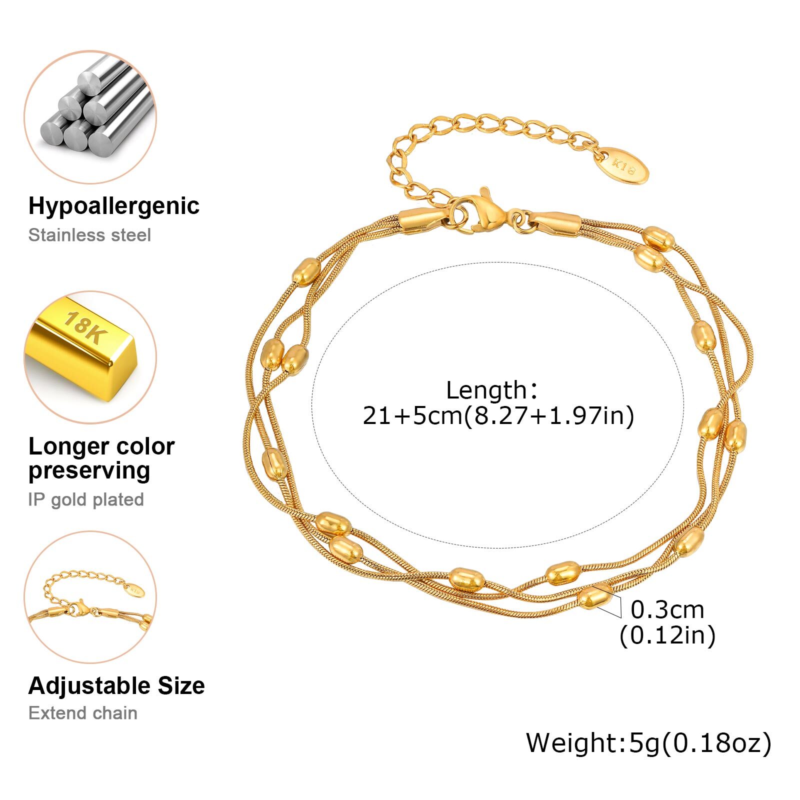 Vnox Summer Stainless Steel Th - Jc Jewelry & Watches ulasan dan harga