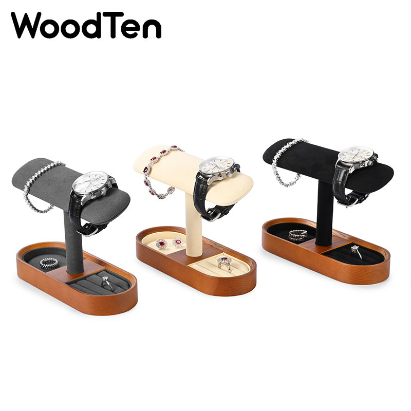 WoodTen Watch Display Stand wi - Jewelry Stand Watches ulasan dan harga
