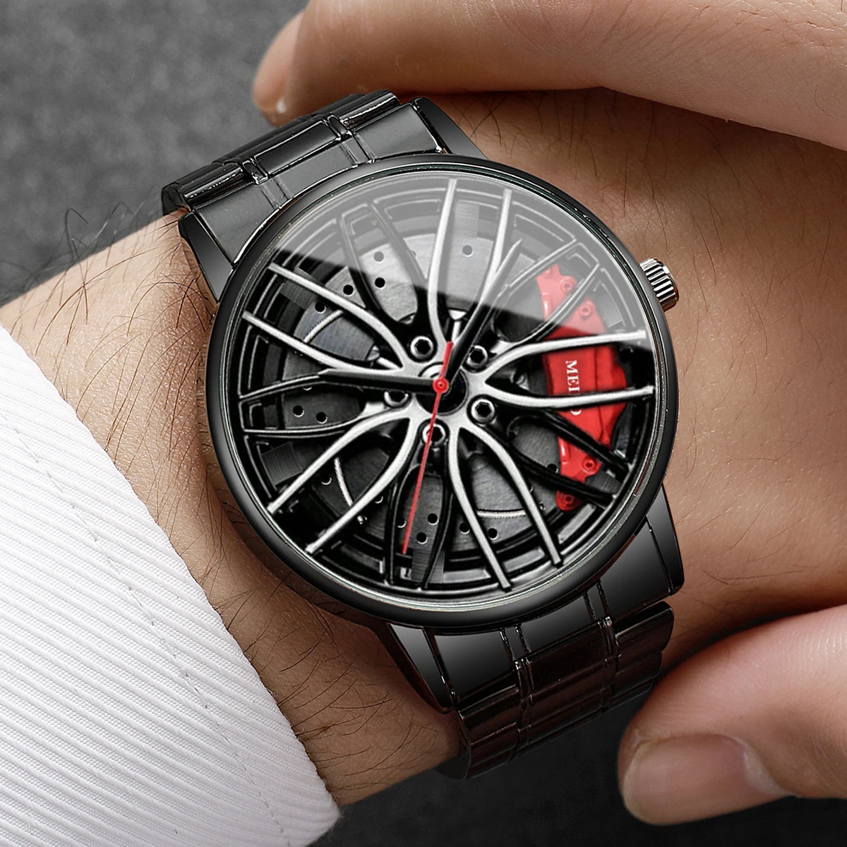 4PCS/Set Fashion 3d Car Wheel  - Mystery Jewelry Jar Watches ulasan dan harga