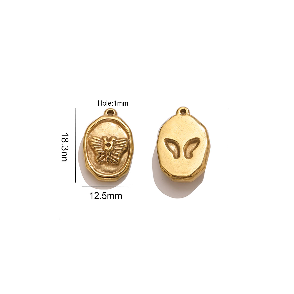 6pcs Oval Insect Butterfly Pen - Butterfly Pendant Necklace ulasan dan harga