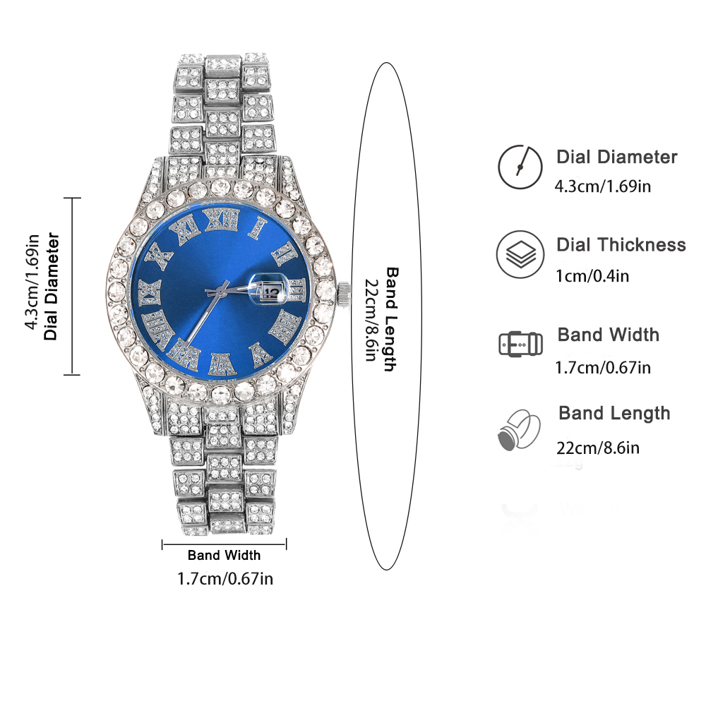 3pcs Hip-hop Watch Jewelry Set - Mystery Jewelry Jar Watches ulasan dan harga