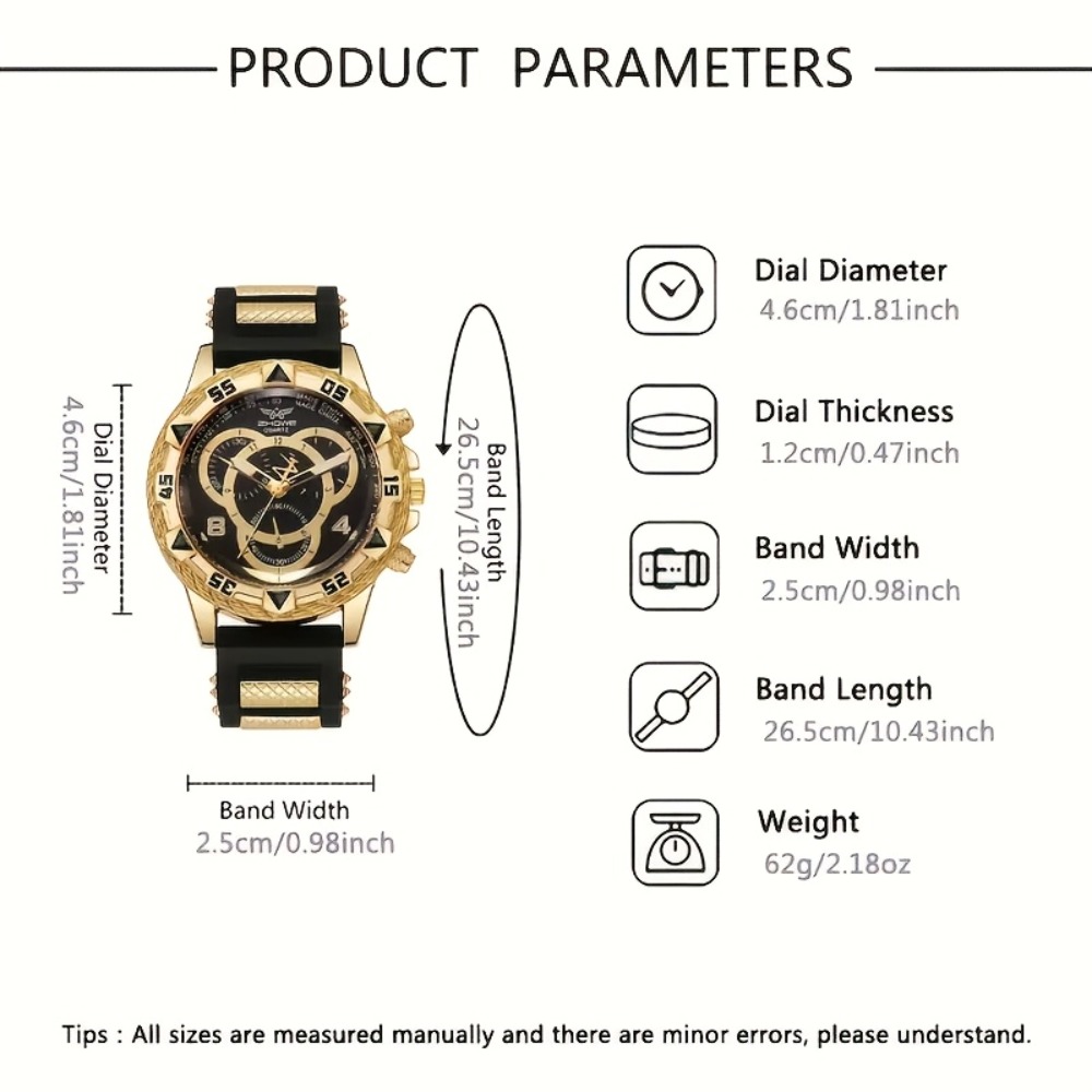 4‑Piece Luxury Men’s Watch and - Mystery Jewelry Jar Watches ulasan dan harga