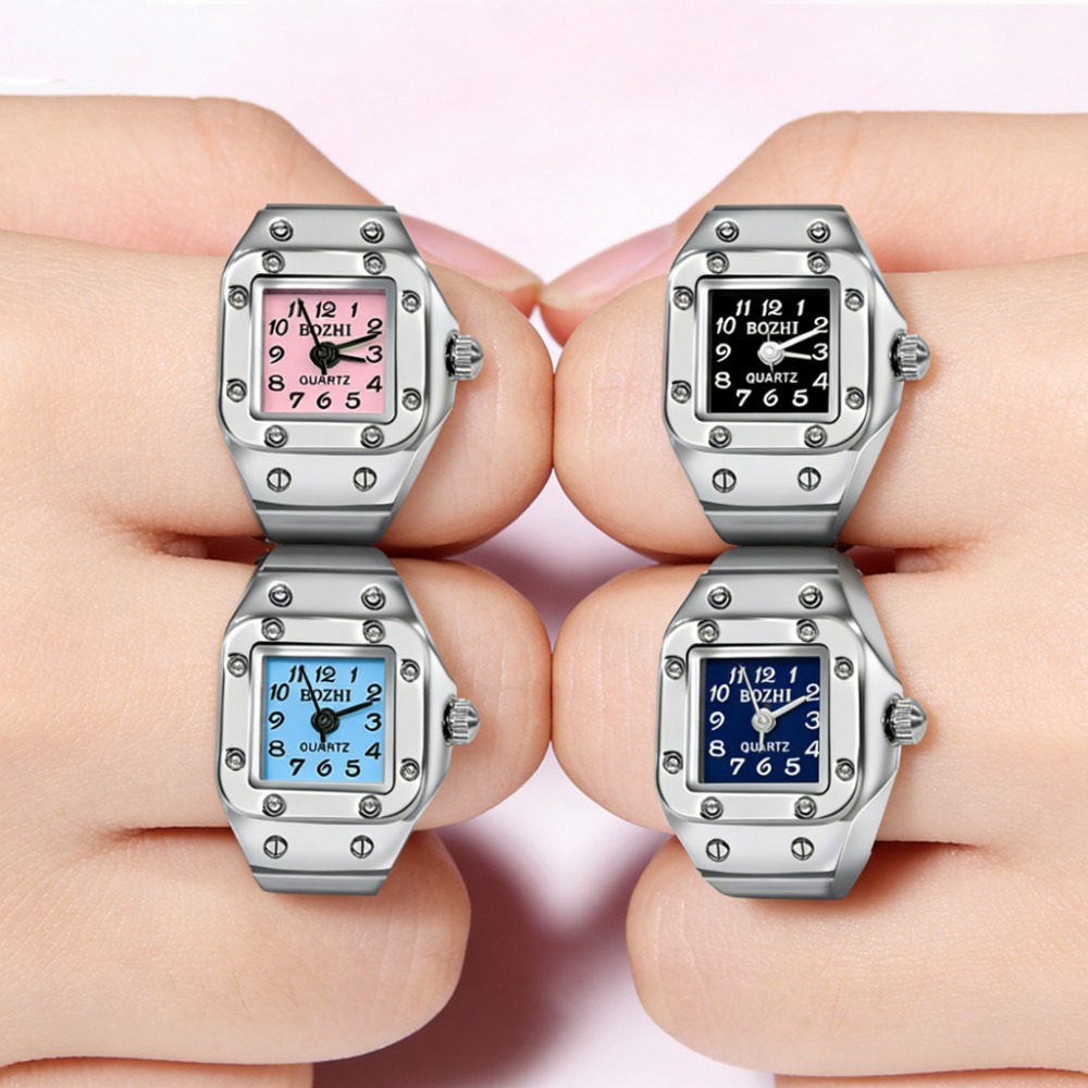 Creative Square Dial Ring Watc - Mystery Jewelry Jar Watches ulasan dan harga