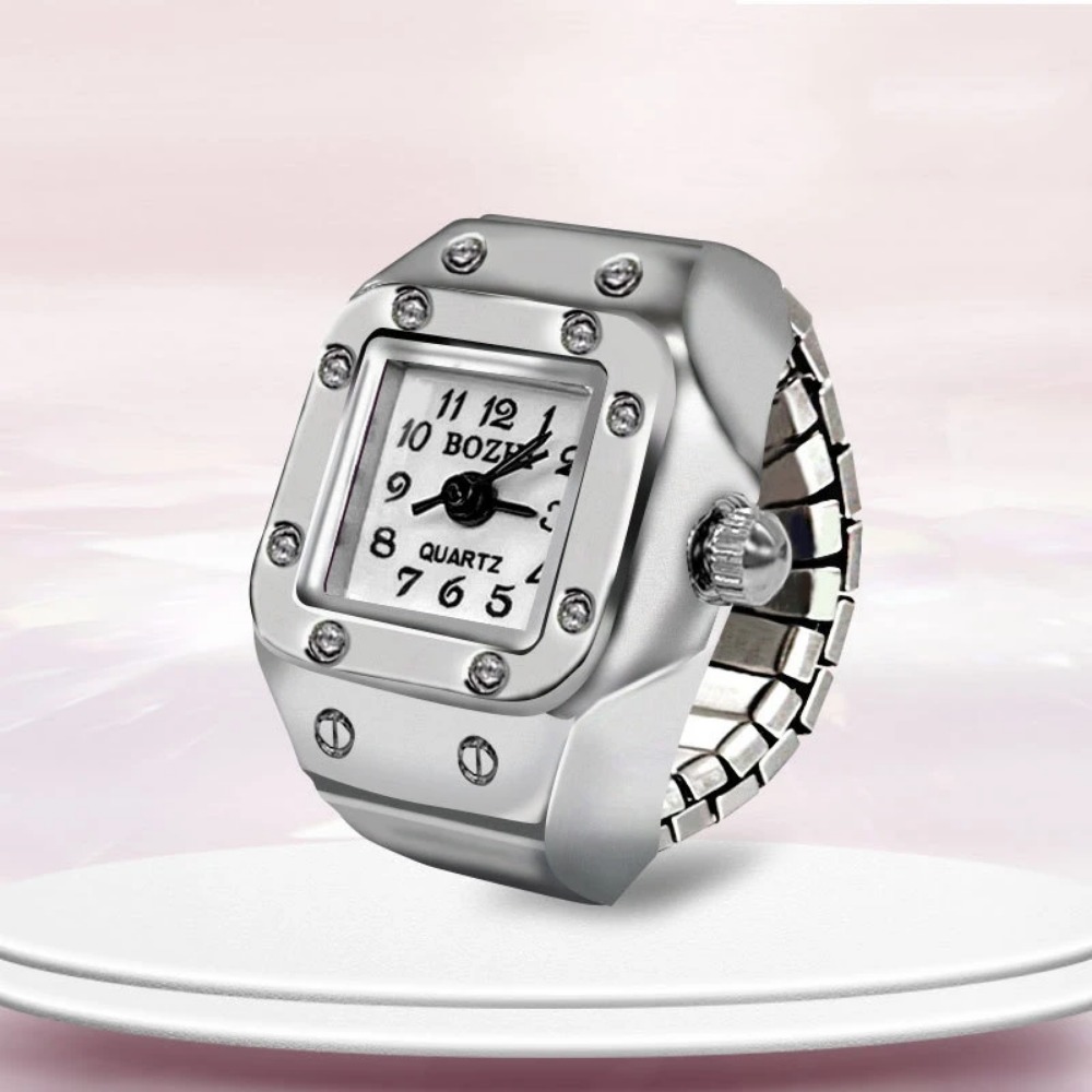 Creative Square Dial Ring Watc - Mystery Jewelry Jar Watches ulasan dan harga