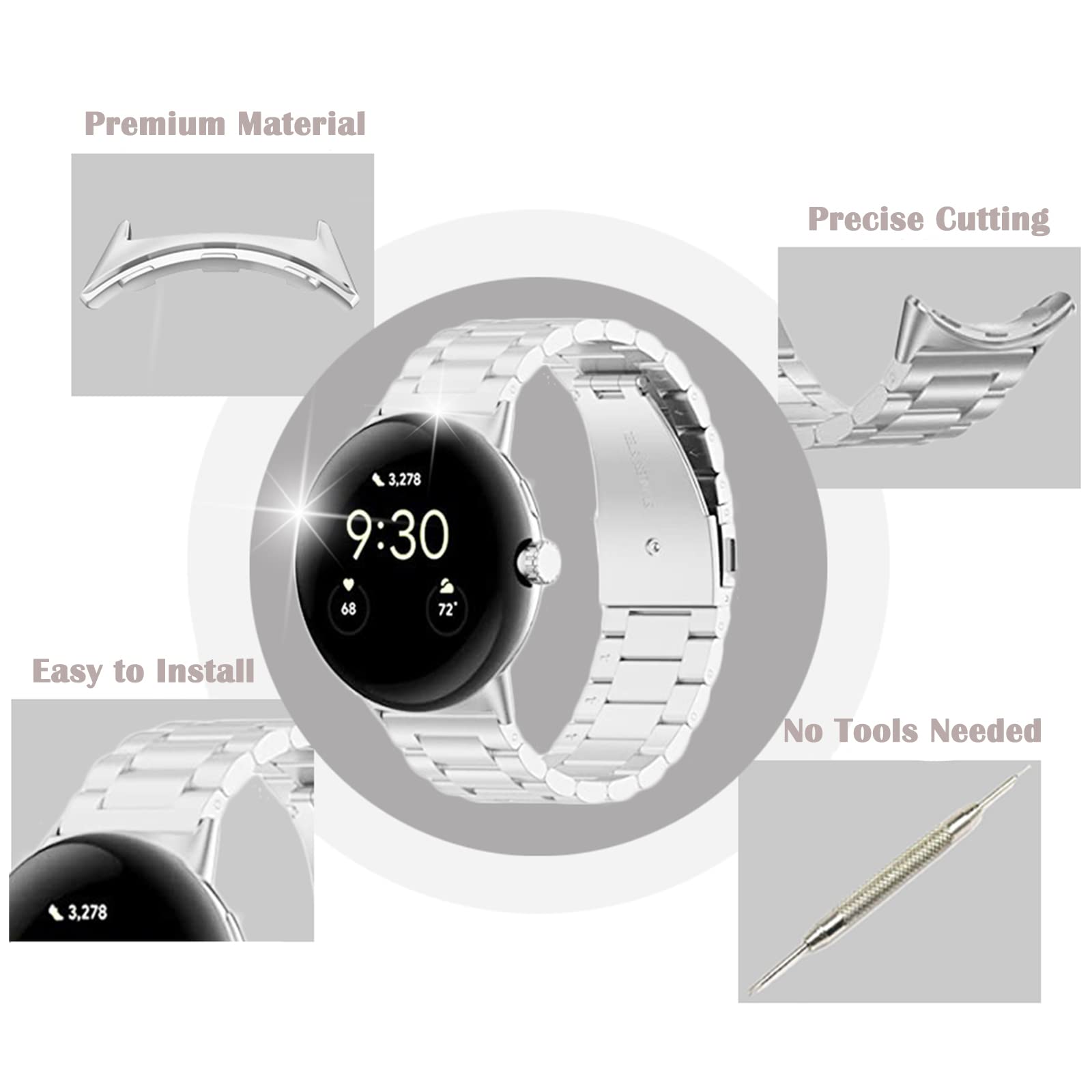 1/2 pair Metal Connector For G - Jewelry Stores Watches ulasan dan harga