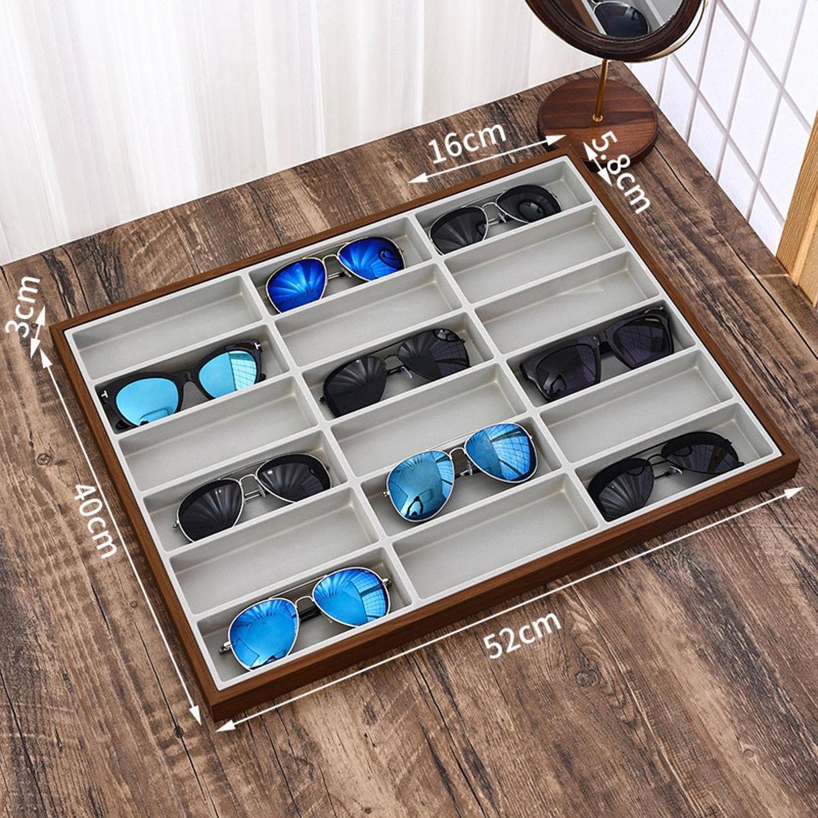 Eyeglass Organizer Box 18 Comp - Jewelry Eyewear Watches & Accessories ulasan dan harga