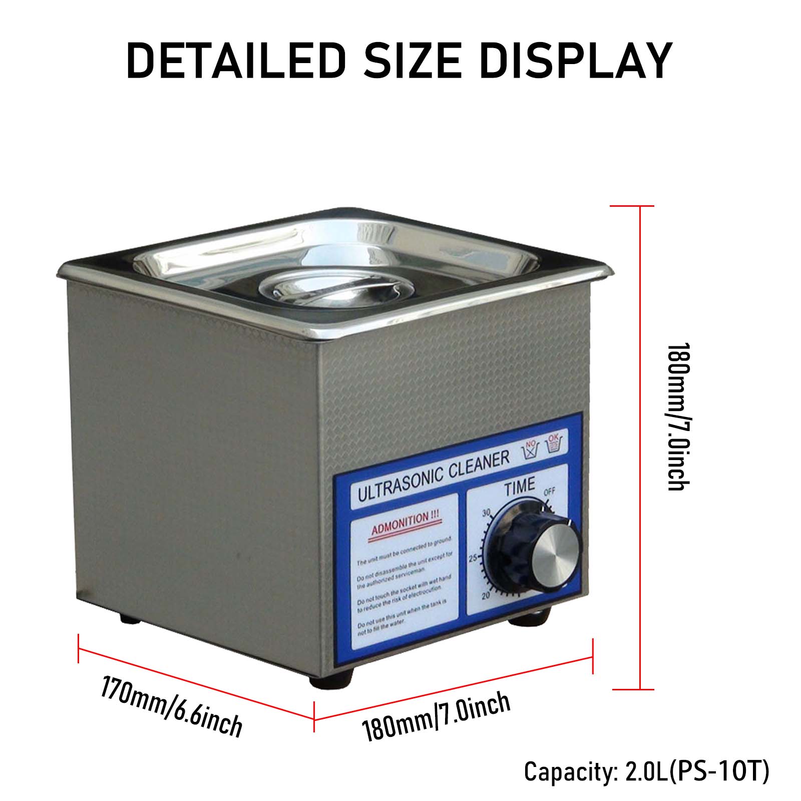 1.3L-3L Ultrasonic Cleaner PS- - Jewelry Eyewear Watches & Accessories ulasan dan harga