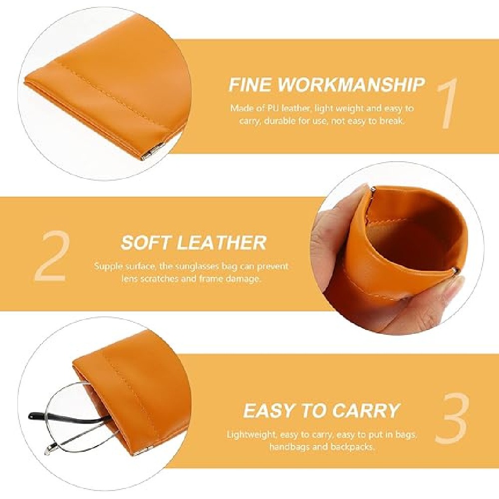 3 Pack PU Leather Storage Pouc - Jewelry Eyewear Watches & Accessories ulasan dan harga