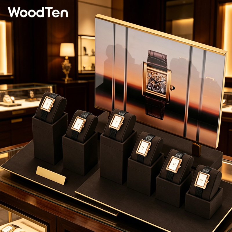 WoodTen Microfibe Watch Stand  - Jewelry Stand Watches ulasan dan harga