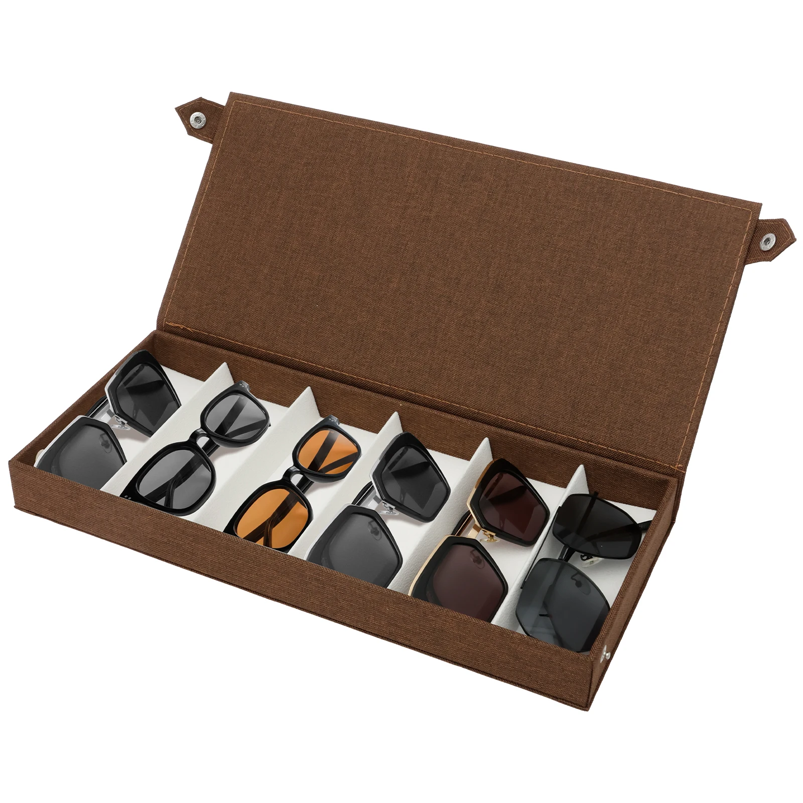 6 Slots Sunglasses Storage Box - Jewelry Eyewear Watches & Accessories ulasan dan harga
