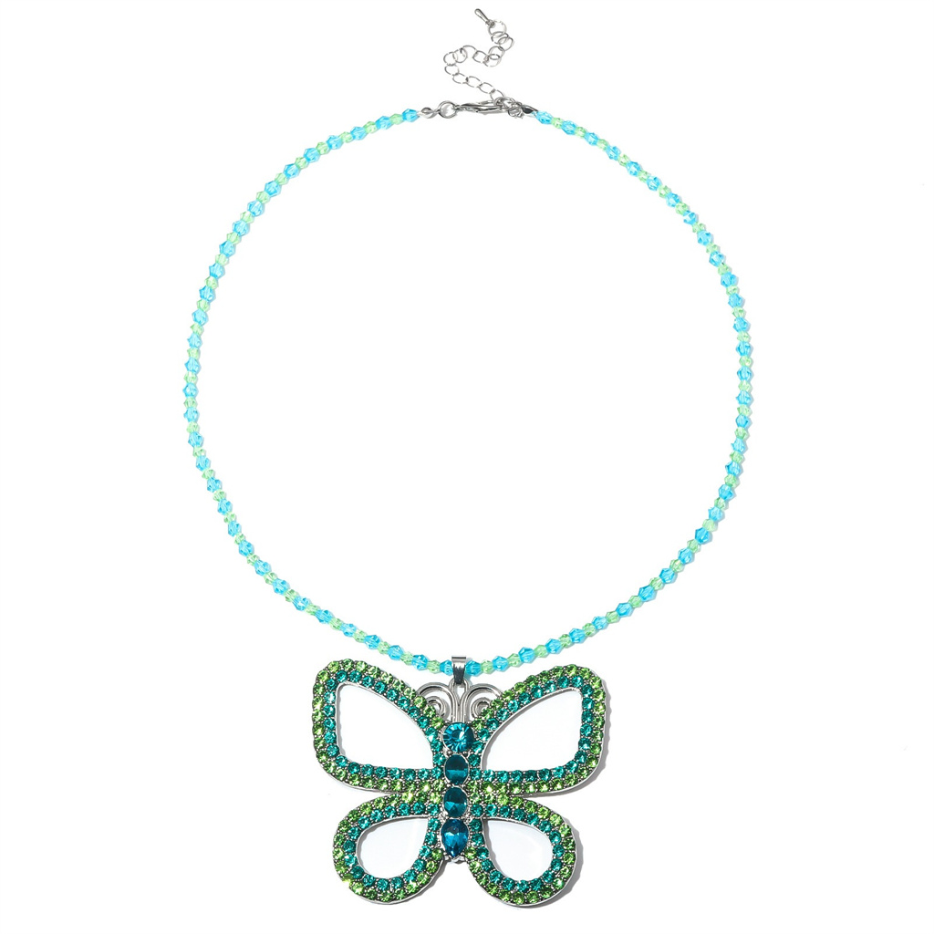 Suddenly 30 Jenna Exaggerated  - Butterfly Pendant Necklace ulasan dan harga
