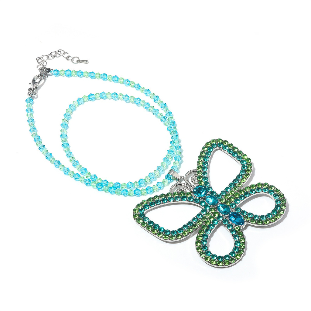 Suddenly 30 Jenna Exaggerated  - Butterfly Pendant Necklace ulasan dan harga