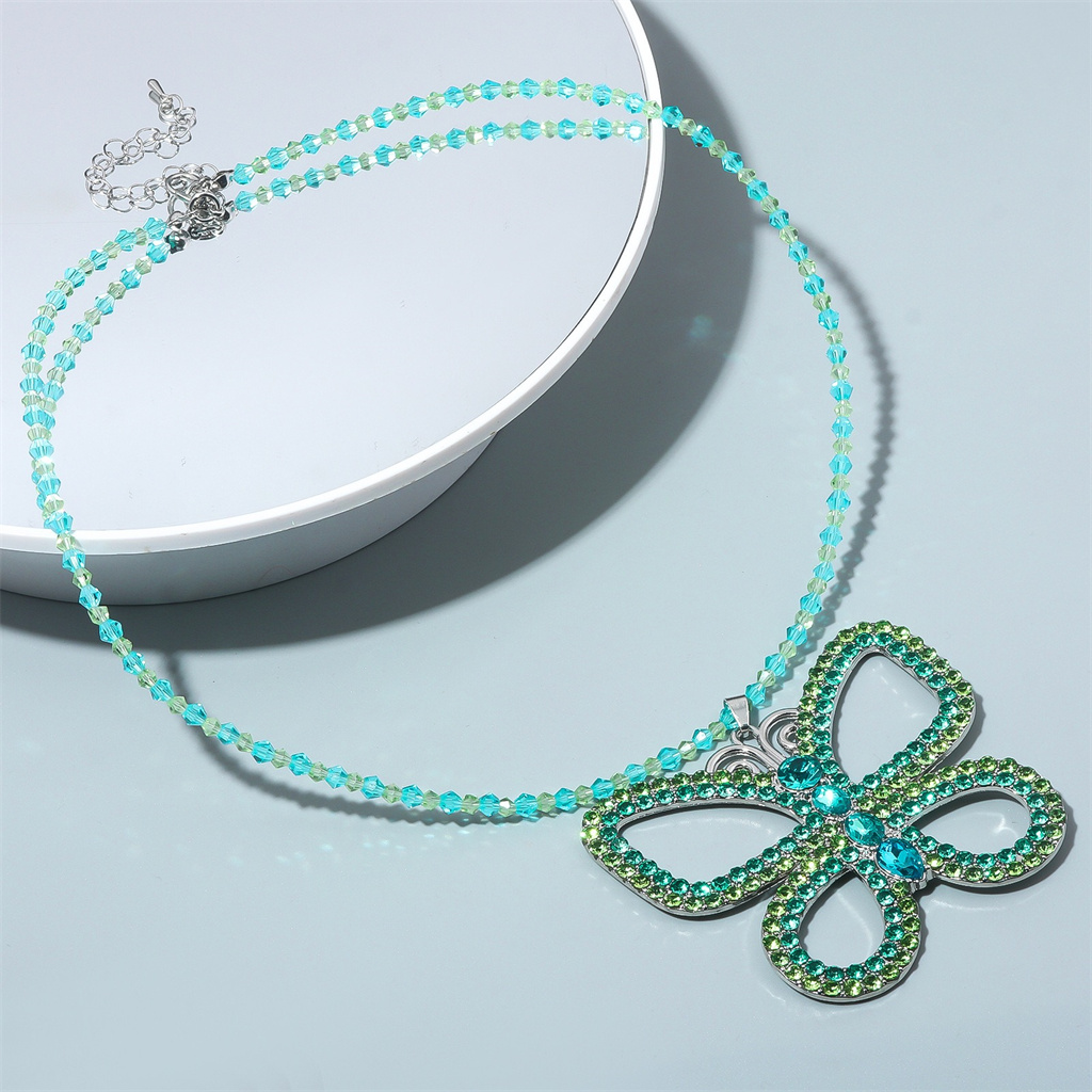 Suddenly 30 Jenna Exaggerated  - Butterfly Pendant Necklace ulasan dan harga
