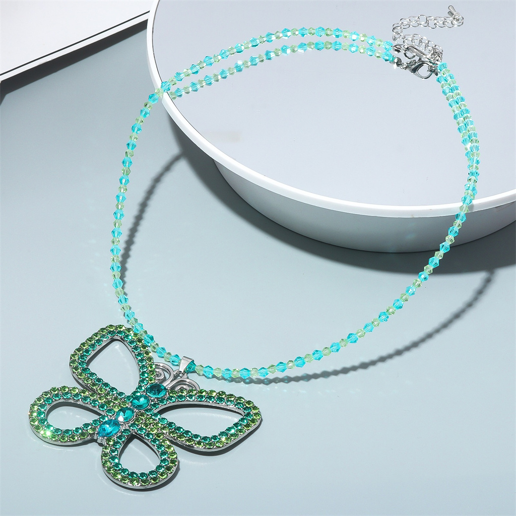 Suddenly 30 Jenna Exaggerated  - Butterfly Pendant Necklace ulasan dan harga