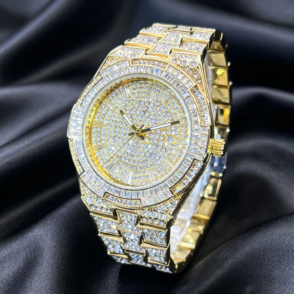 Hot Sell Gold Ice Watch For Me - Jewelry Watches Brands ulasan dan harga