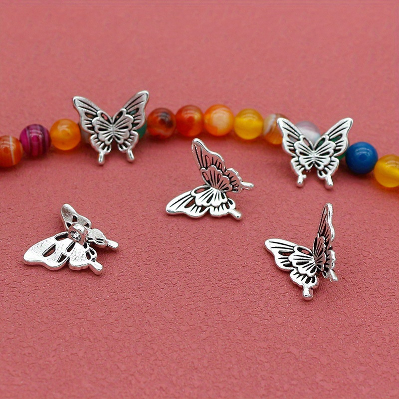 10PCS Silver Butterfly Accesso - Butterfly Pendant Necklace ulasan dan harga