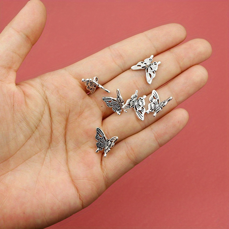 10PCS Silver Butterfly Accesso - Butterfly Pendant Necklace ulasan dan harga