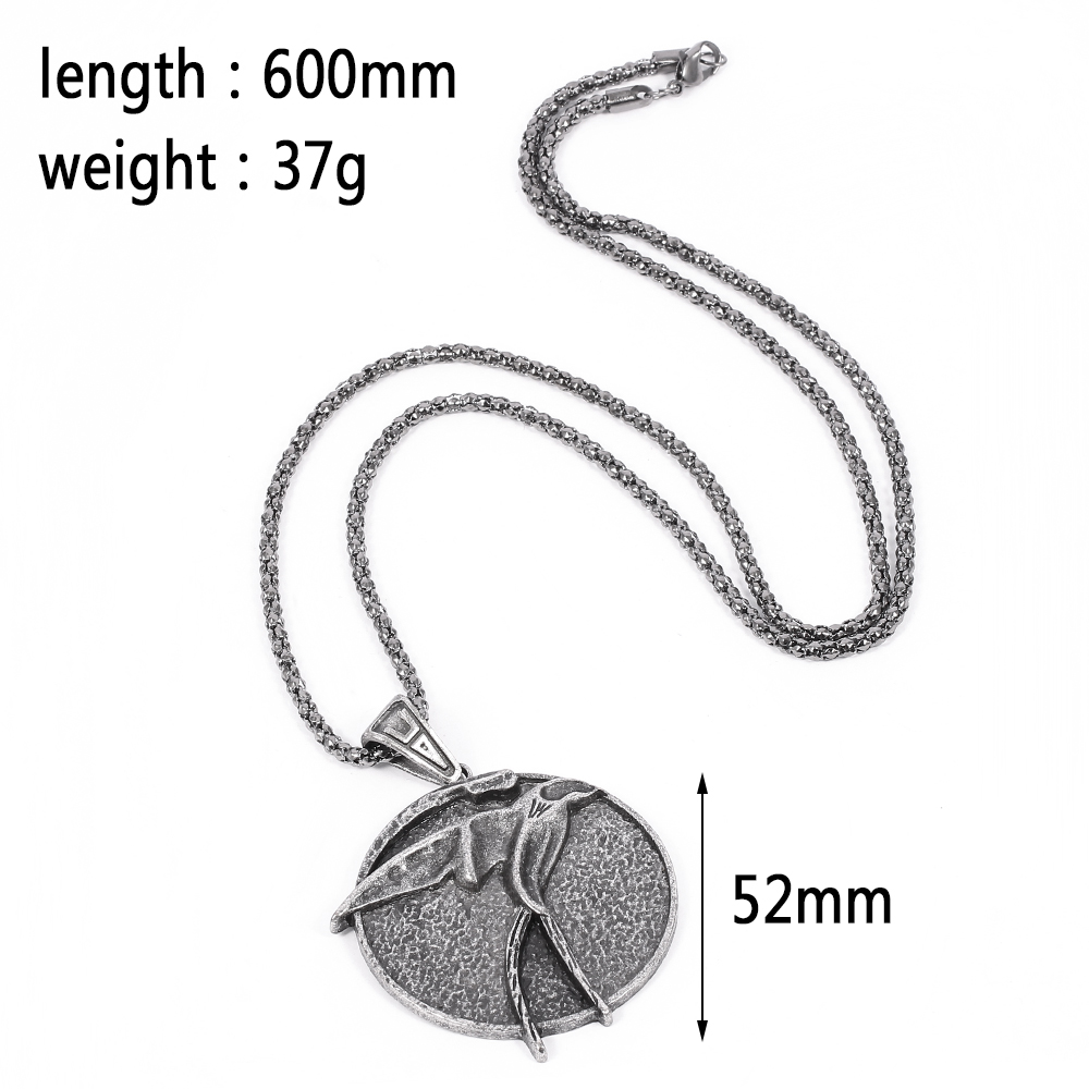 Retro Punk Wizard Necklace Mon - Wolf Jewelry & Watches Tampa Reviews ulasan dan harga