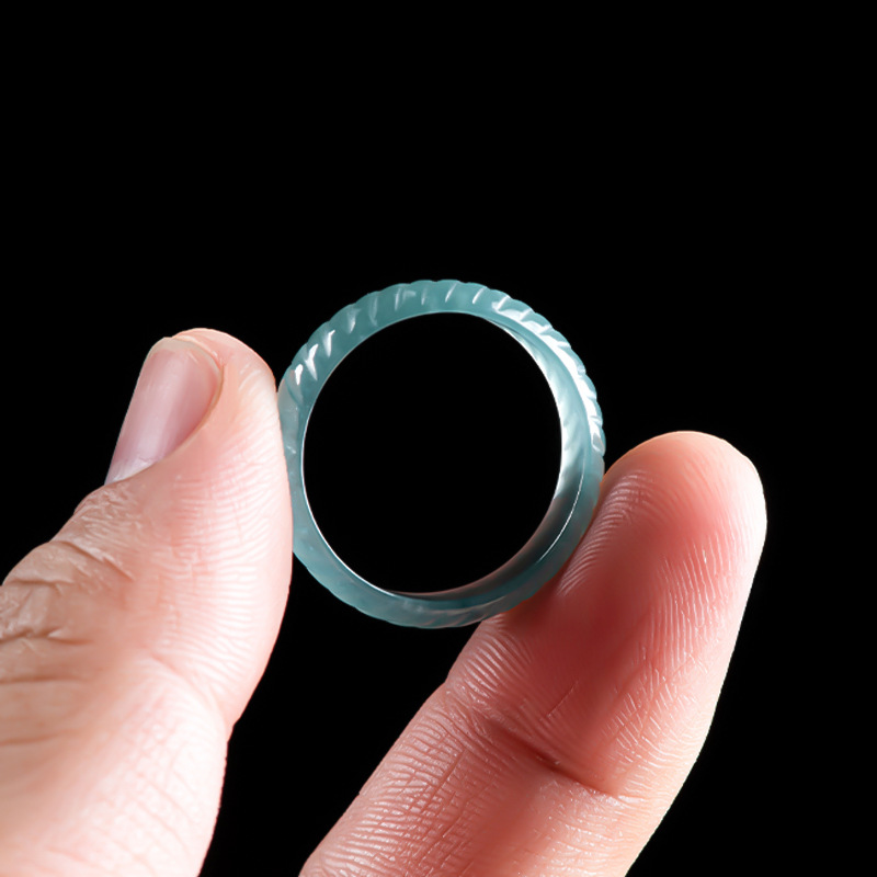 Blue Real Burmese Jadeite Ring - Jewelry & Watches Store ulasan dan harga