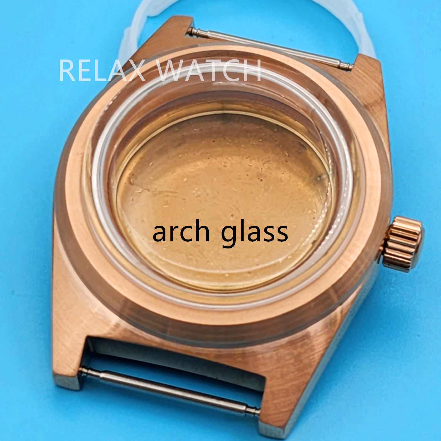 38mm Arched Glass Vintage Stai - Rg Watches & Jewelry Gmbh ulasan dan harga