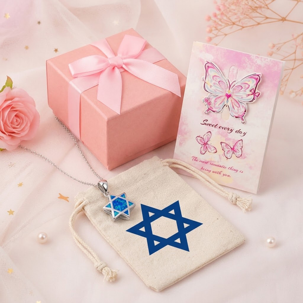 Star of David Opal Pendant Nec - Jewelry & Watches Store ulasan dan harga