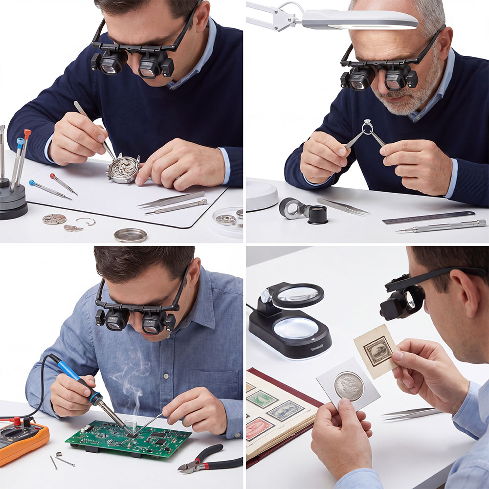Portable 2X-24X Headband Magni - Jewelry Eyewear Watches & Accessories ulasan dan harga