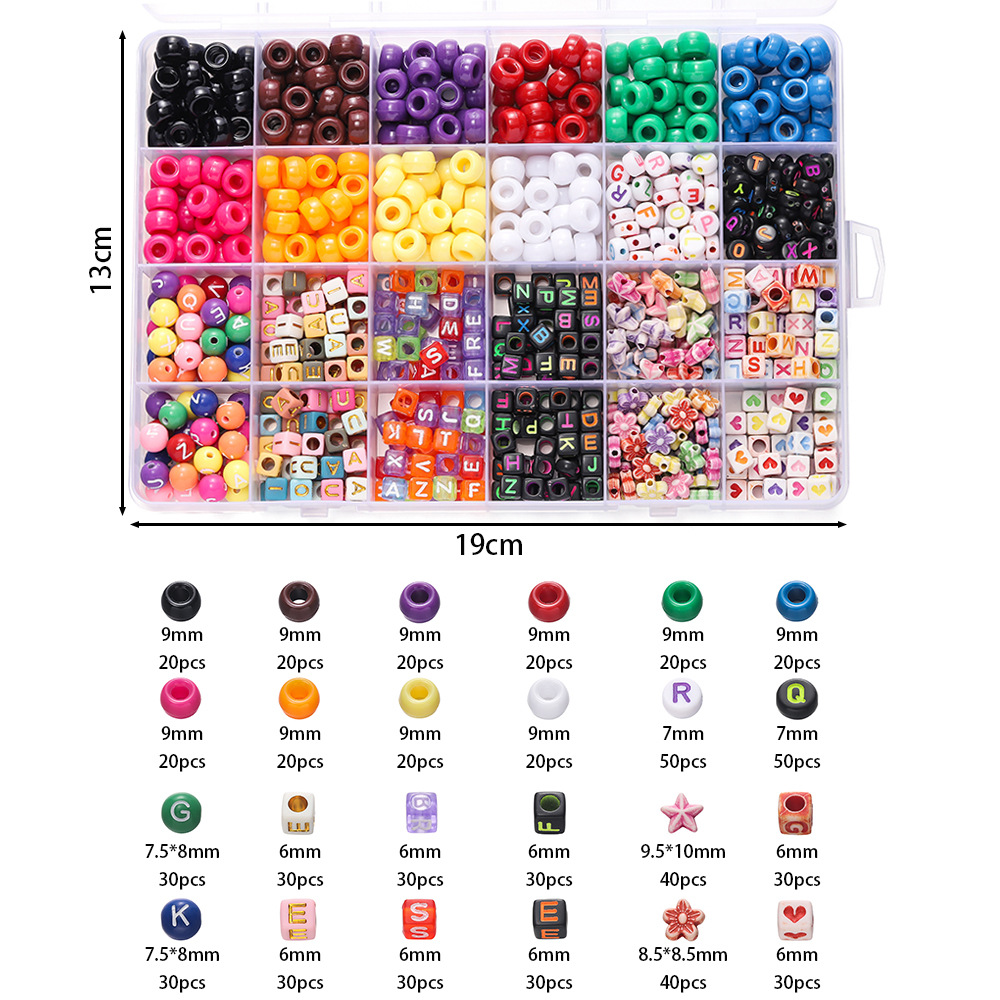 1 Box Colorful Acrylic Pony Be - Fine Jewelry & Watches Photos ulasan dan harga